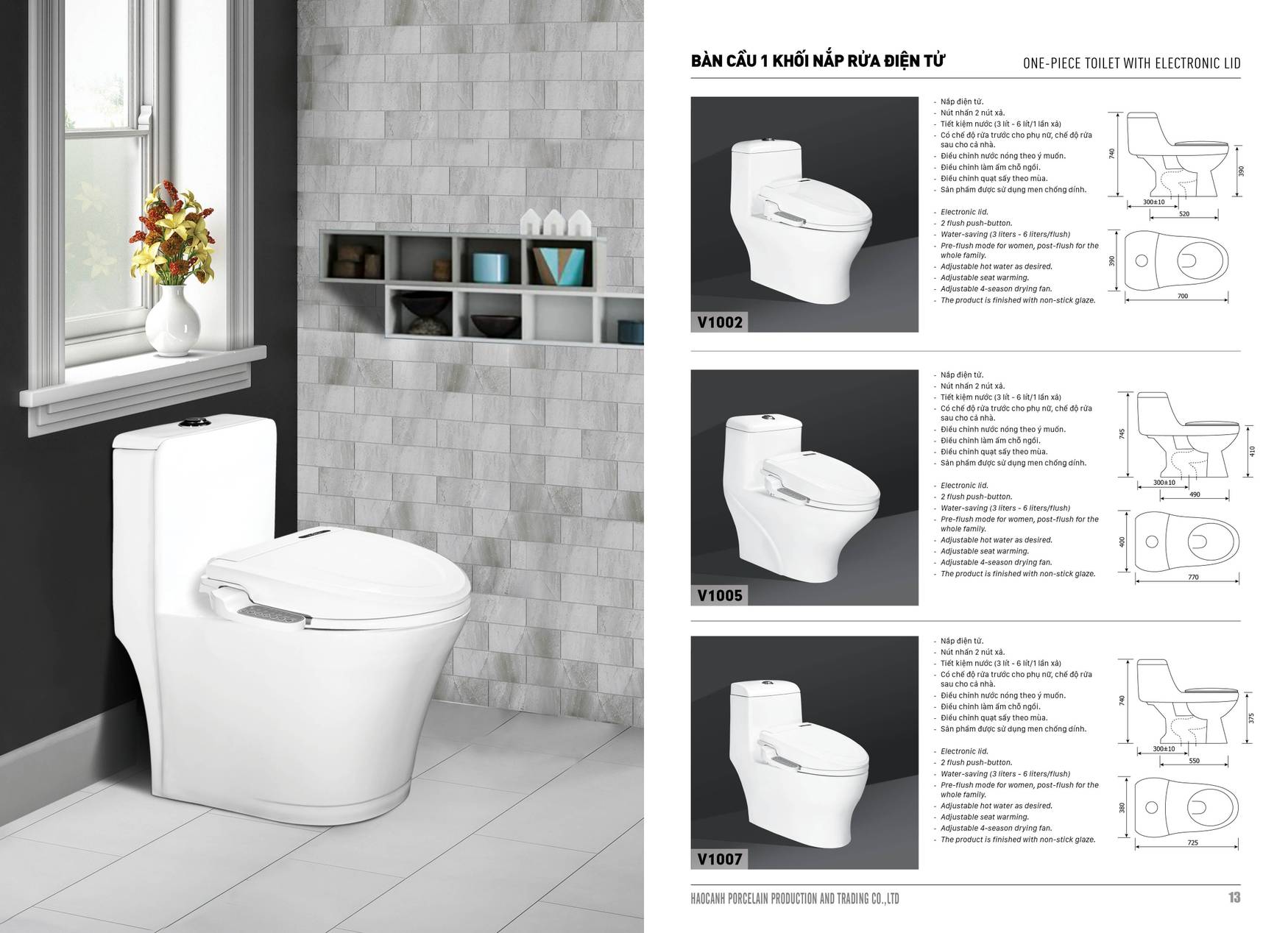 Bảng giá và Catalogue Thiết bị vệ sinh Hảo Cảnh HC mới nhất 2025 /Page 6